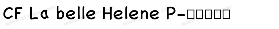 CF La belle Helene P字体转换